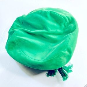Vintage Green Velvet Beret Tam Hat USA